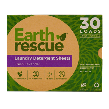 Earth Rescue Laundry Detergent Sheets Fresh Lavender